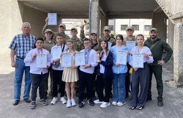 Вітаємо гімназію з призовим місцем у Всеукраїнської дитячо-юнацької, військово-патріотичної гри "Сокіл" ("Джура").